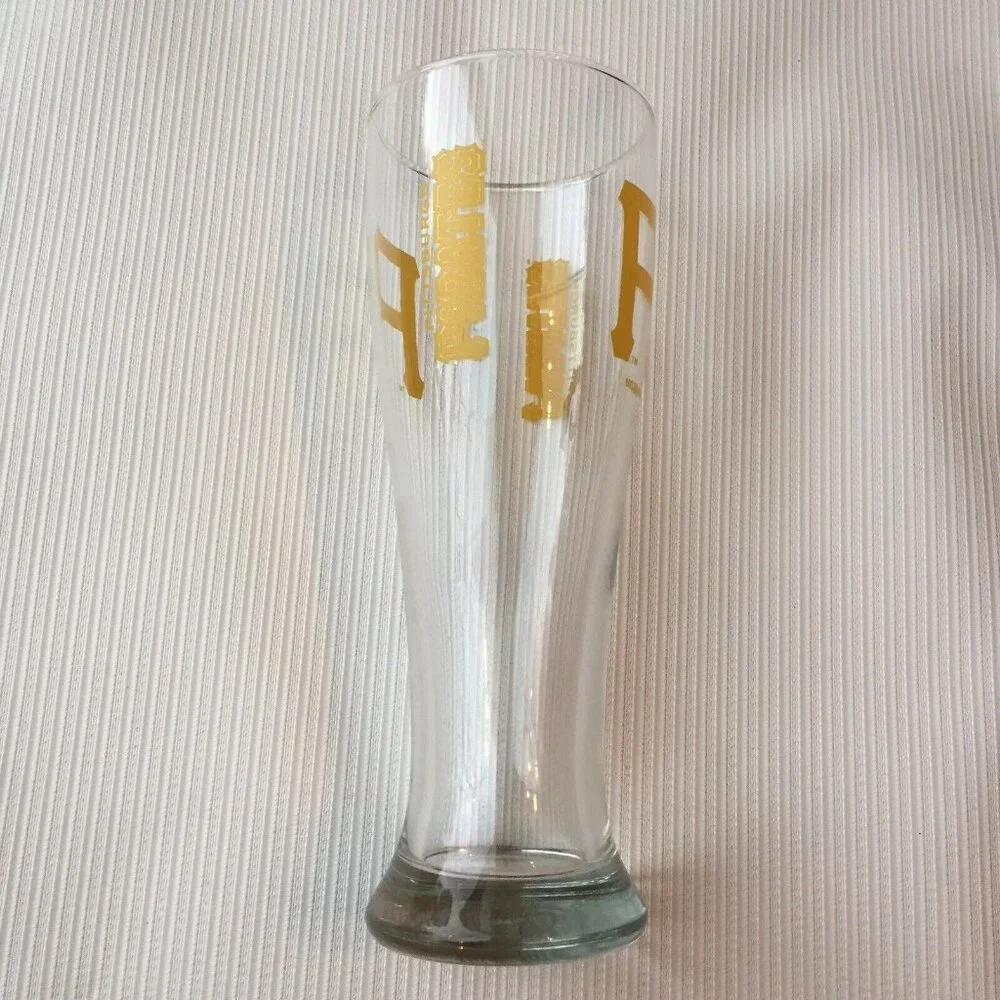 Pittsburgh Pirates Baseball Beer Glass P Logo Drinking Mug Tall Cup Collectible